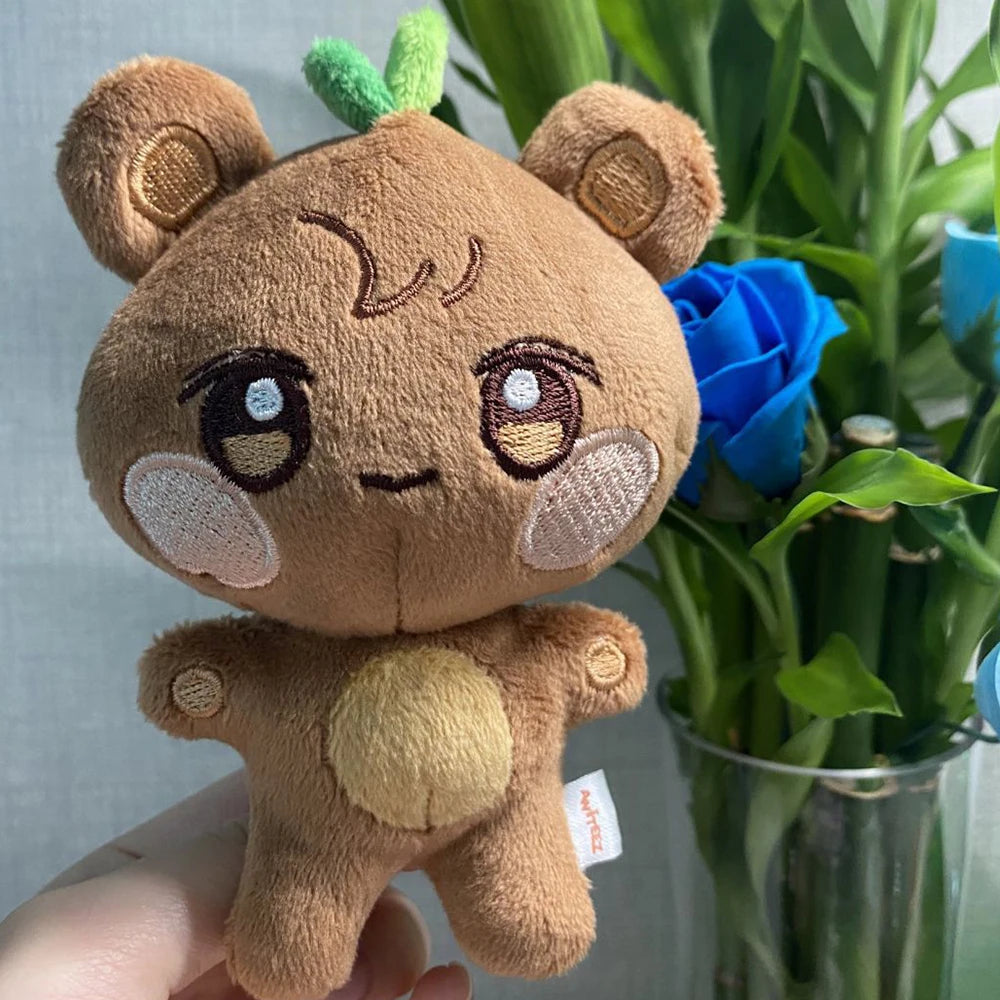 10CM Pop-up Store Doll Keychain ANITEEZ Cartoon Cute Plush Pendant Keyring Bag Accessories Kpop Yunho Yeosang Fans Gifts Beauty World Shop