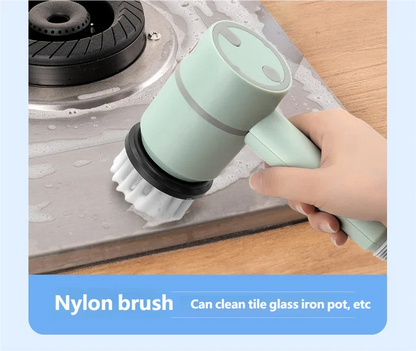 2025 Multi Functional Wireles Electric Cleaning Brush Household Toilet Cleaning Tool Handheld Kitchen Cleaning Brush