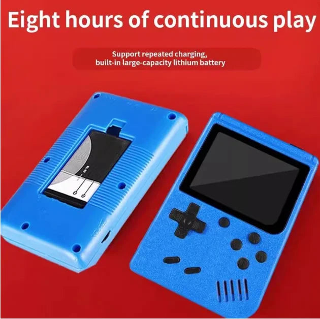 Red Retro Handheld Game Console for Kids  400 Classic Games  Rechargeable   TV-Connectable Beauty Fashion