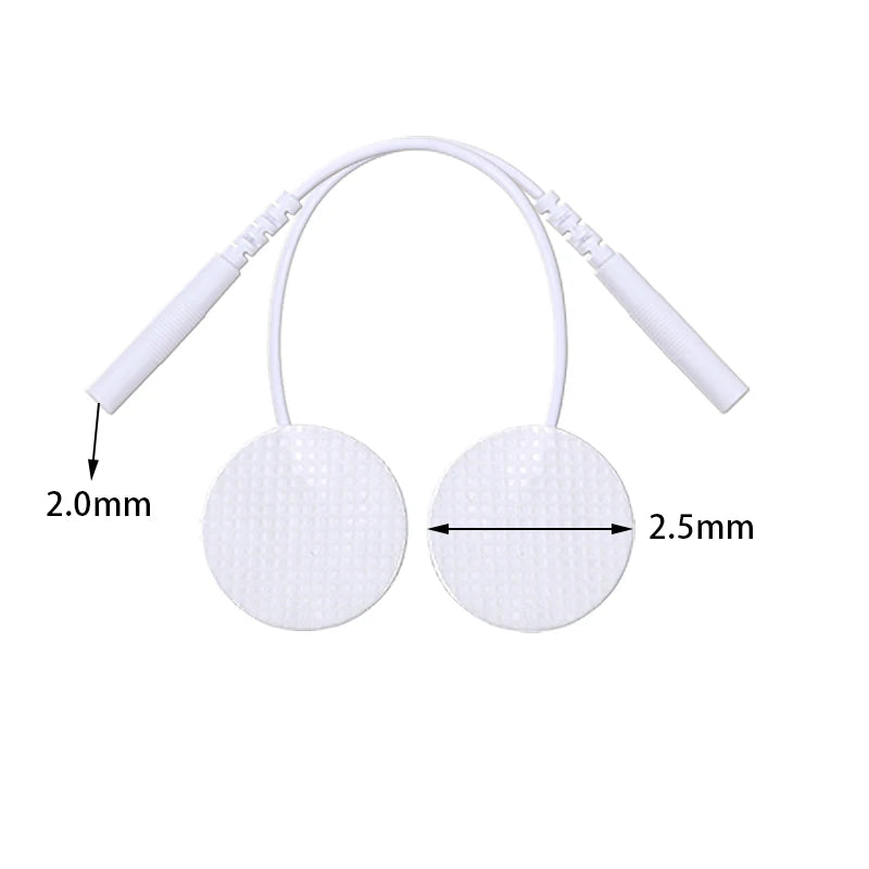 25mm Self-Adhesive Electrode Pads with Conductive Gel for EMS Electric Muscle Stimulator Pulse Massager Replacement Accessory Beauty World Shop