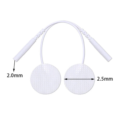 25mm Self-Adhesive Electrode Pads with Conductive Gel for EMS Electric Muscle Stimulator Pulse Massager Replacement Accessory Beauty World Shop