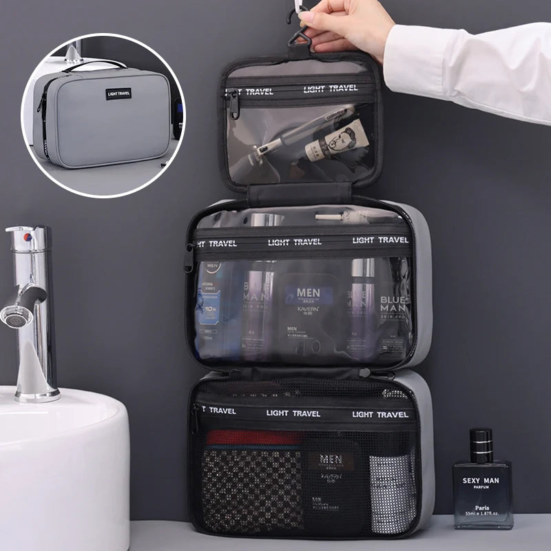 Waterproof Hanging Toiletry Bag Large Capacity Portable Travel Necessaire Case Cosmetic Bag for Men Women Wash Pouch Beauty World Shop