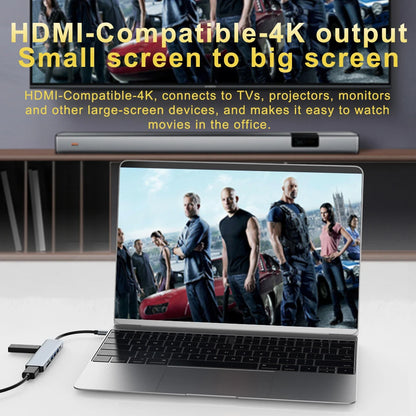 7 In 1 Type C Usb Hub Seven In One Type C 4k 30hz Usb Splitter Supports All Type C Channel Computers To Usb Compatible With Hdmi Beauty World Shop