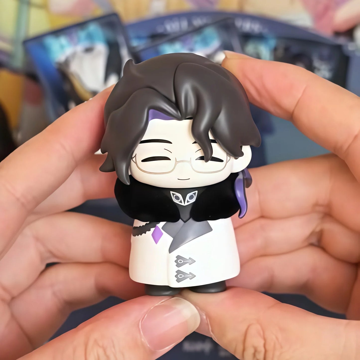 Mihoyo Genshin Impact Fatui Harbinger Q Version Series Blind Box Desktop Mini Doll Model Toys Trend Decoration Surprise Gifts Beauty World Shop