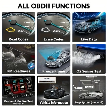 V519 Professional Obd2 Scanner - Usb-Powered Automotive Diagnostic Tool with Real-Time Data Stream, Full-Featured Obd Ii Testing (I/M Ready, Bod2/Eobd), Clears Engine Fault Lights, Reads/Erases Codes for Most Vehicles, Automo Beauty World Shop