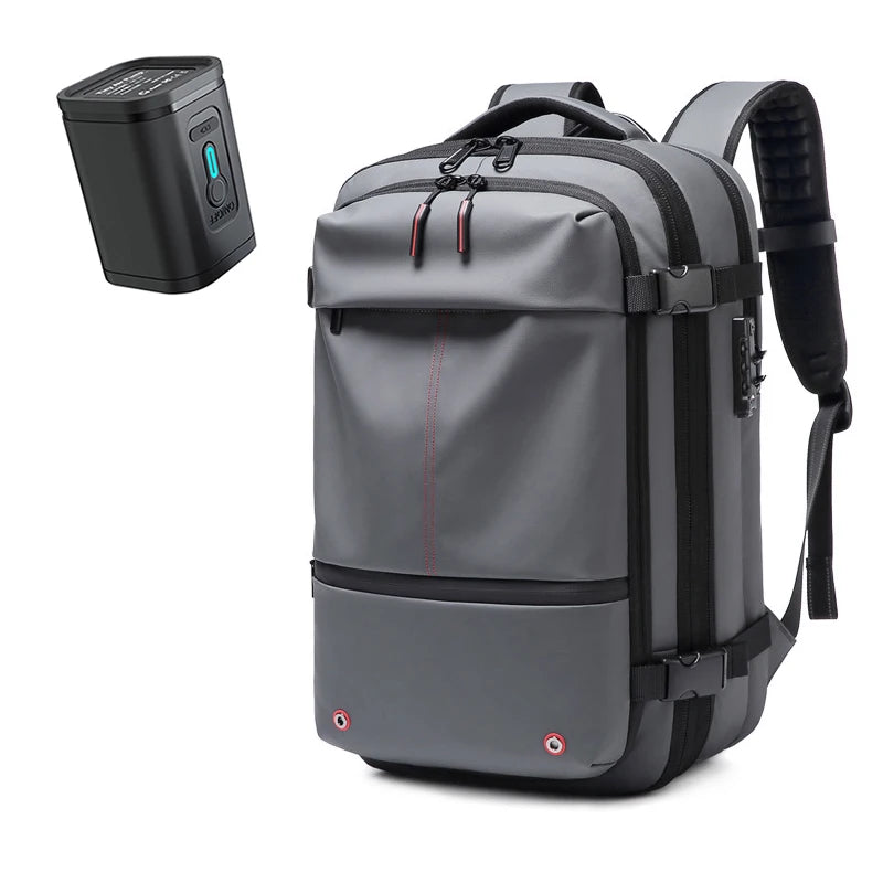 Travel Men 17 Inch Laptop Backpack Vacuum Compression Backpack Business Large Capacity School Backpack Expand Outdoor Backpack Beauty World Shop