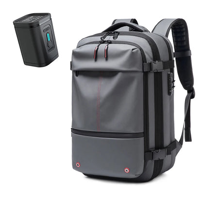 Travel Men 17 Inch Laptop Backpack Vacuum Compression Backpack Business Large Capacity School Backpack Expand Outdoor Backpack Beauty World Shop