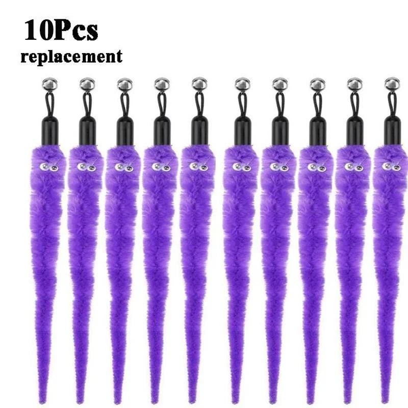Replace Plush Cat Toy Accessories Worms Replacement Head Funny Cat Stick Pet Toys 5/10/6/11 Pcs Beauty World Shop