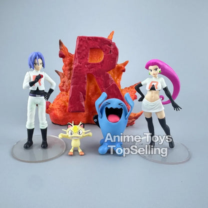 3-11cm Anime Pokemon Figure Rocket Team Action Figures Pvc Desktop Ornamen Collection Model Toys Gifts Beauty World Shop