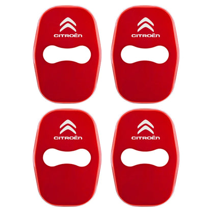 Metal Car Door Lock Cover for Citroen C4 C3-XR C5 Aircross C6 C-quatre Picasso C-Elysee C4L C3L Emblem Stickers Badge Beauty World Shop