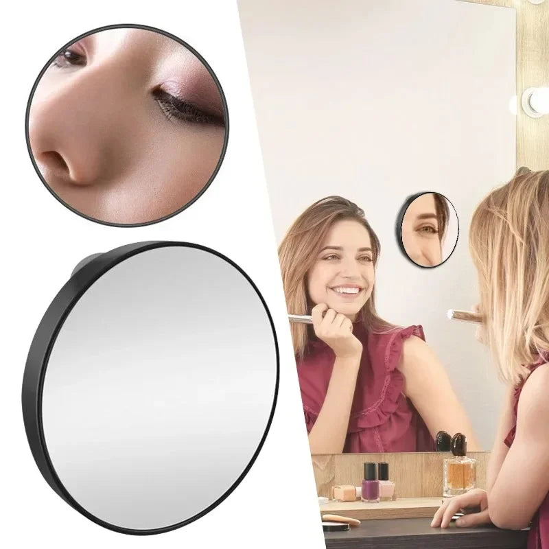 5X/10X/15X Magnifying Mirror with Suction Cup Round Cosmetics Makeup Mirror Shaving Bedroom Compact Magnification Vanity Mirrors Beauty World Shop