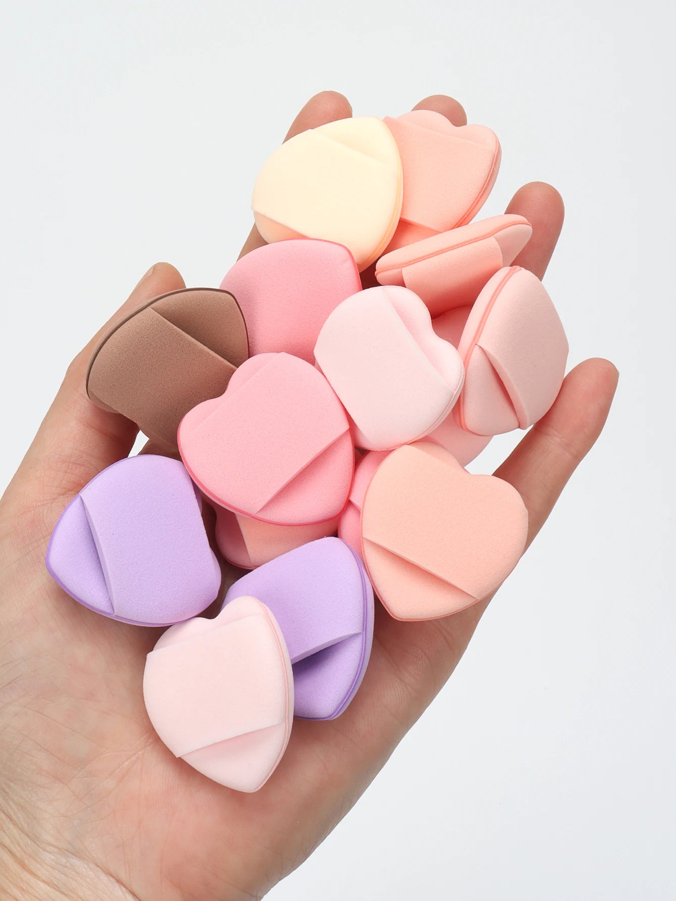50 Mini Finger Cushions Air Cushion Powder Puff, Latex Free Mixed Sponge and Cosmetic Puff Is Used for Liquid Foundation Make- Beauty World Shop
