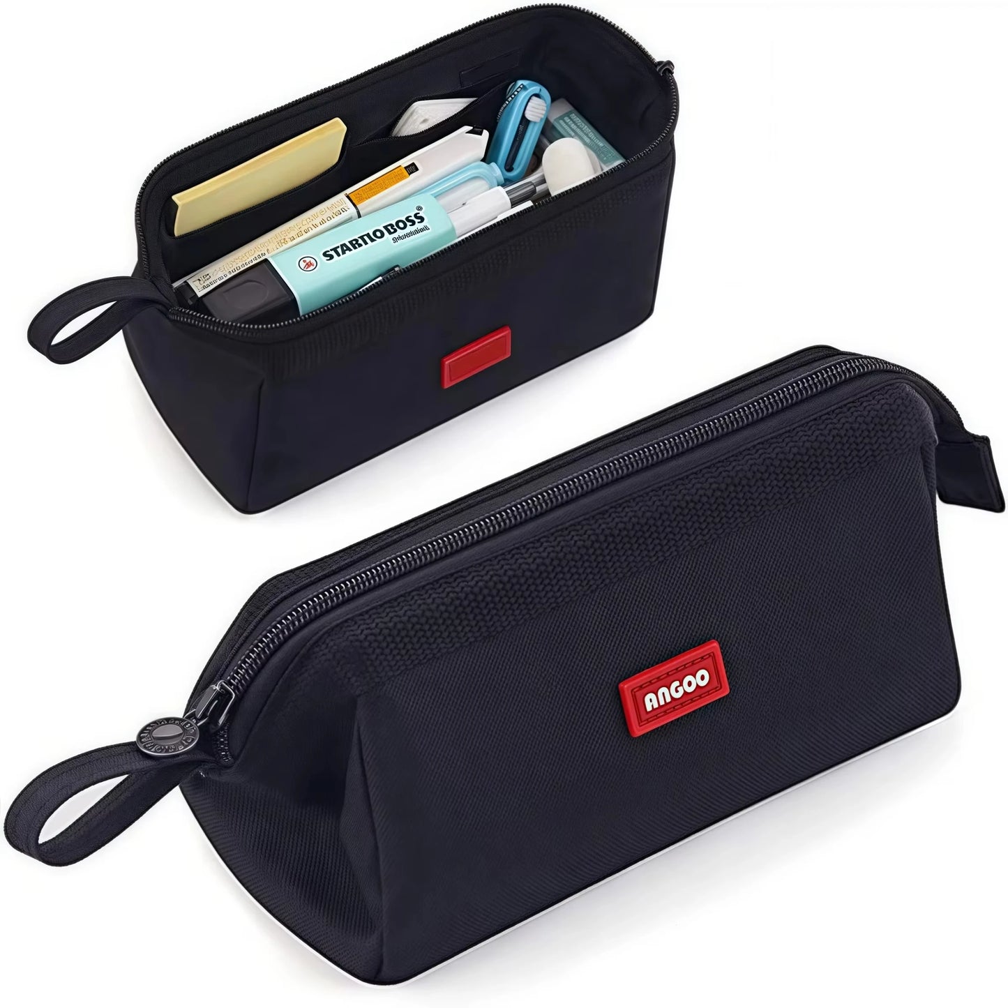 Large Capacity Pencil Case With Pen Holder Label Minimalist Student Stationery Storage Creative Stationery Storage Bag Beauty World Shop