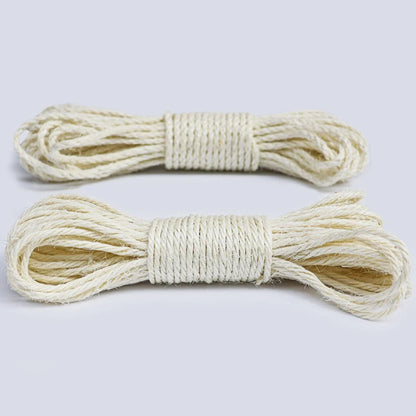 Natural Sisal Rope for Cat Tree Cat Scratching Post Replacemen Rope Sisal for Protect Sofa Cats Scratcher Rope Scraper Cats Toy