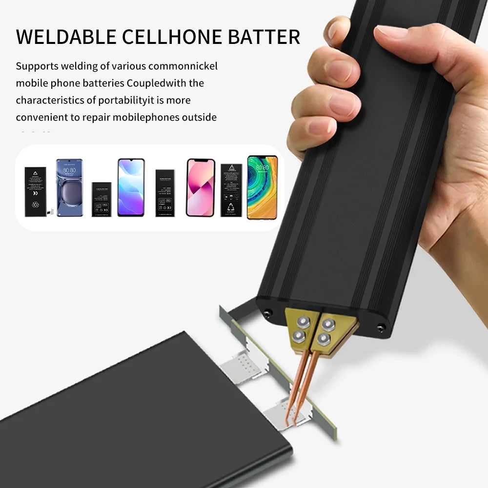 Handheld Battery Spot Welding Machine Portable 18650 Lithium Battery Nickel Sheet Nickel Strip Welding Aluminum Welding Head Beauty World Shop