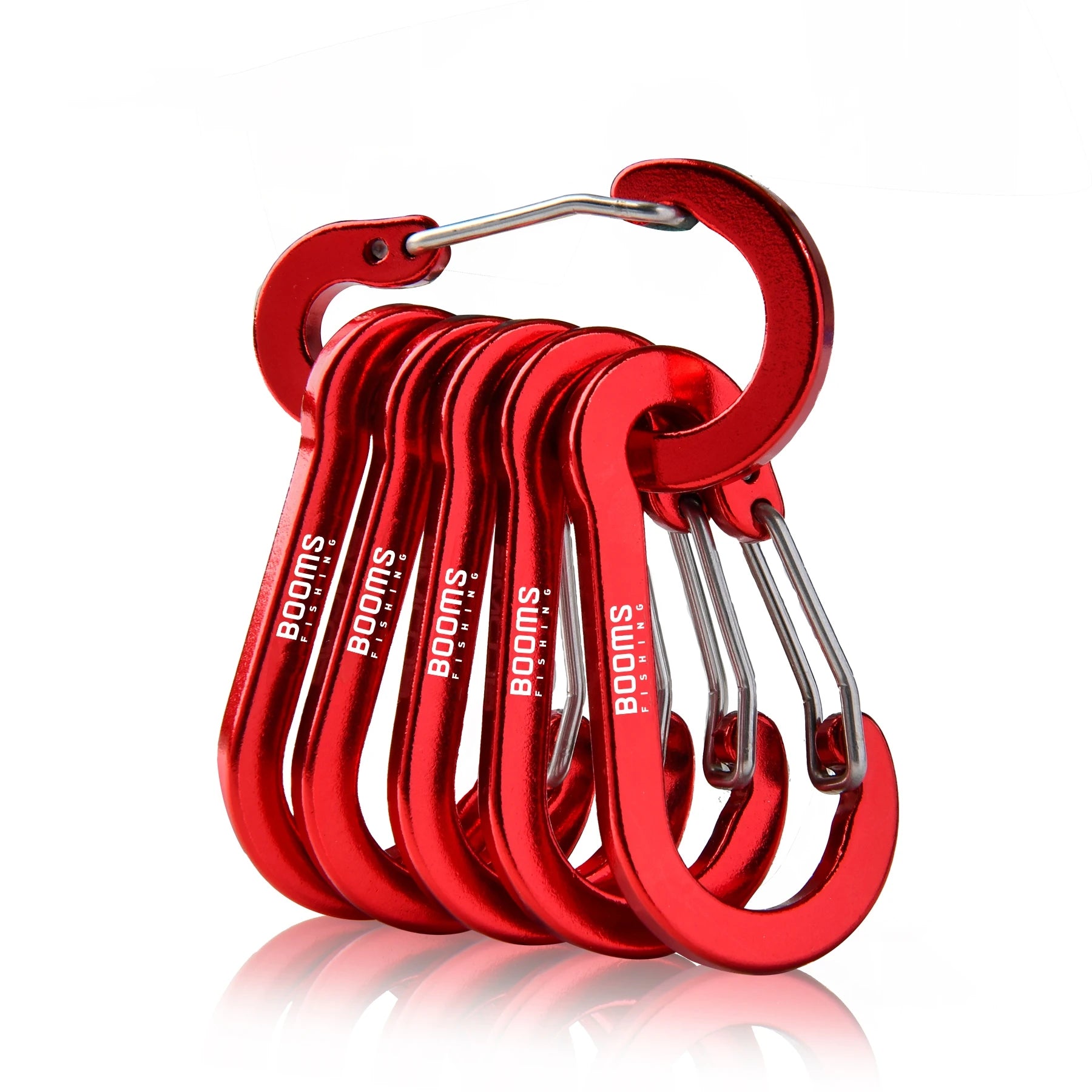 Booms Fishing CC1 Steel Small Carabiner Clips Outdoor Camping  Multi Tool  Fishing Acessories 6pcs Beauty World Shop