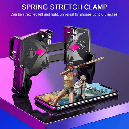 Trigger Free Fire PUBG Controller for Cell Phone Gamepad Joystick Android iPhone Control Mobile Game Pad Pugb Smartphone Command Beauty World Shop