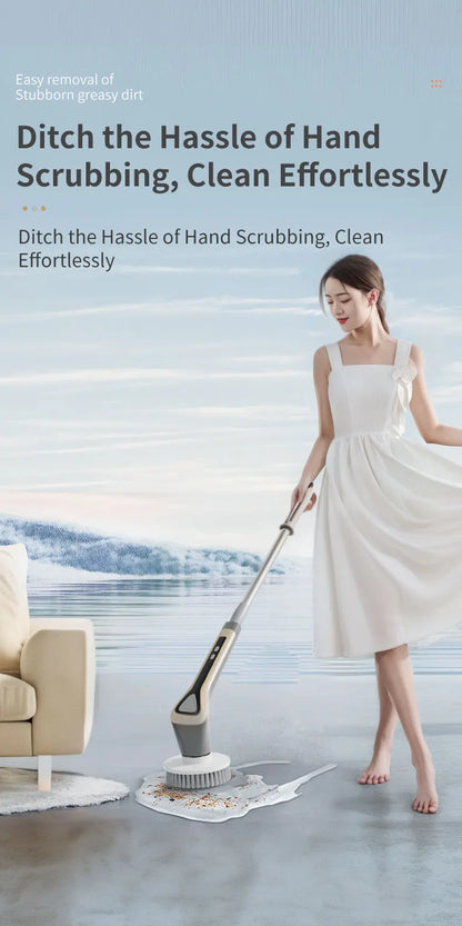 Electric Cleaning Brush Cordless Handheld Shower Scrubber Spin Cleaner Multifunctional Cleaner with 7PCS Heads Bathroom Kitchen