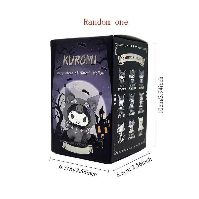 Sanrio Blind Box Cartoon Kuromi Doll Lucky Divination Anime Series Action Figure Model Doll Child Toy Desktop Decor Birthday Gif Beauty World Shop