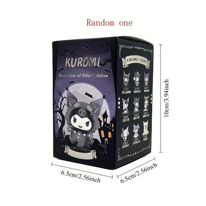 Sanrio Blind Box Cartoon Kuromi Doll Lucky Divination Anime Series Action Figure Model Doll Child Toy Desktop Decor Birthday Gif Beauty World Shop