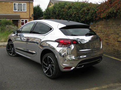 Car Stickers Glossy Silver Chrome Mirror Vinyl Films Air Release for Vehicle Motorcycle Bicycle Beauty World Shop