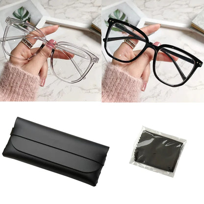 Anti-blue Light Glasses for Women with Regular Eyeglass Frame Finished Retro Flat Light Frame Beauty World Shop