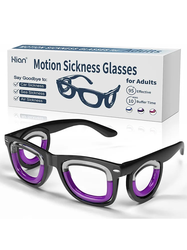 Anti-Motion Sickness Glasses | Ultra-Light Ergonomic Design for Cars/Travel/Cruises | Portable Nausea Relief Beauty World Shop