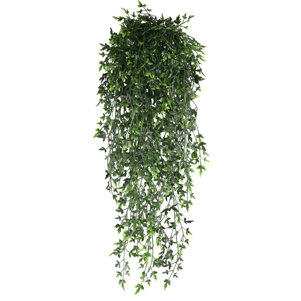 90cm Persian fern Leaves Vines Home Room Decor Hanging Artificial Plant Plastic Leaf Grass Wedding Party Wall Balcony Decoration Beauty World Shop