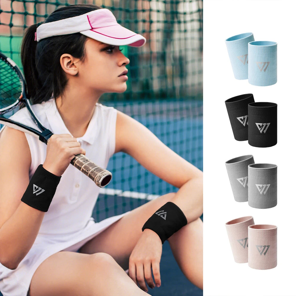 1/2PCS Sports Wrist Guard Breathable Sweat Absorbing Wrist Band Men Women Lightweight Basketball Volleyball Fitness Wristbands Beauty World Shop