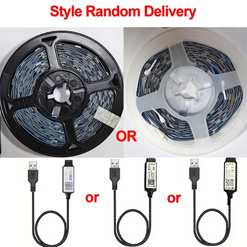 Bluetooth LED Strip Lights Smart SMD 5050 APP Remote Control Flexible Ribbon Diode Lamp Tape TV Backlights Game Room Home Decor Beauty Fashion