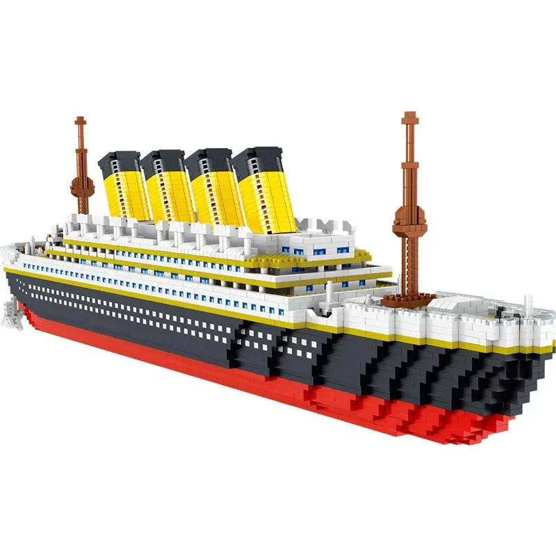 4000+Pcs Titanic Model Cruise Ship Building Blocks MOC Boat Bricks Collection DIY Construction Toys for Children Gift Beauty World Shop