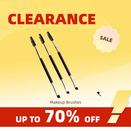 Clearance_3PCS professional single double end angle eyebrow eyelash makeup brush high quality eyebrow pencil eyeliner brush_Cont Beauty World Shop