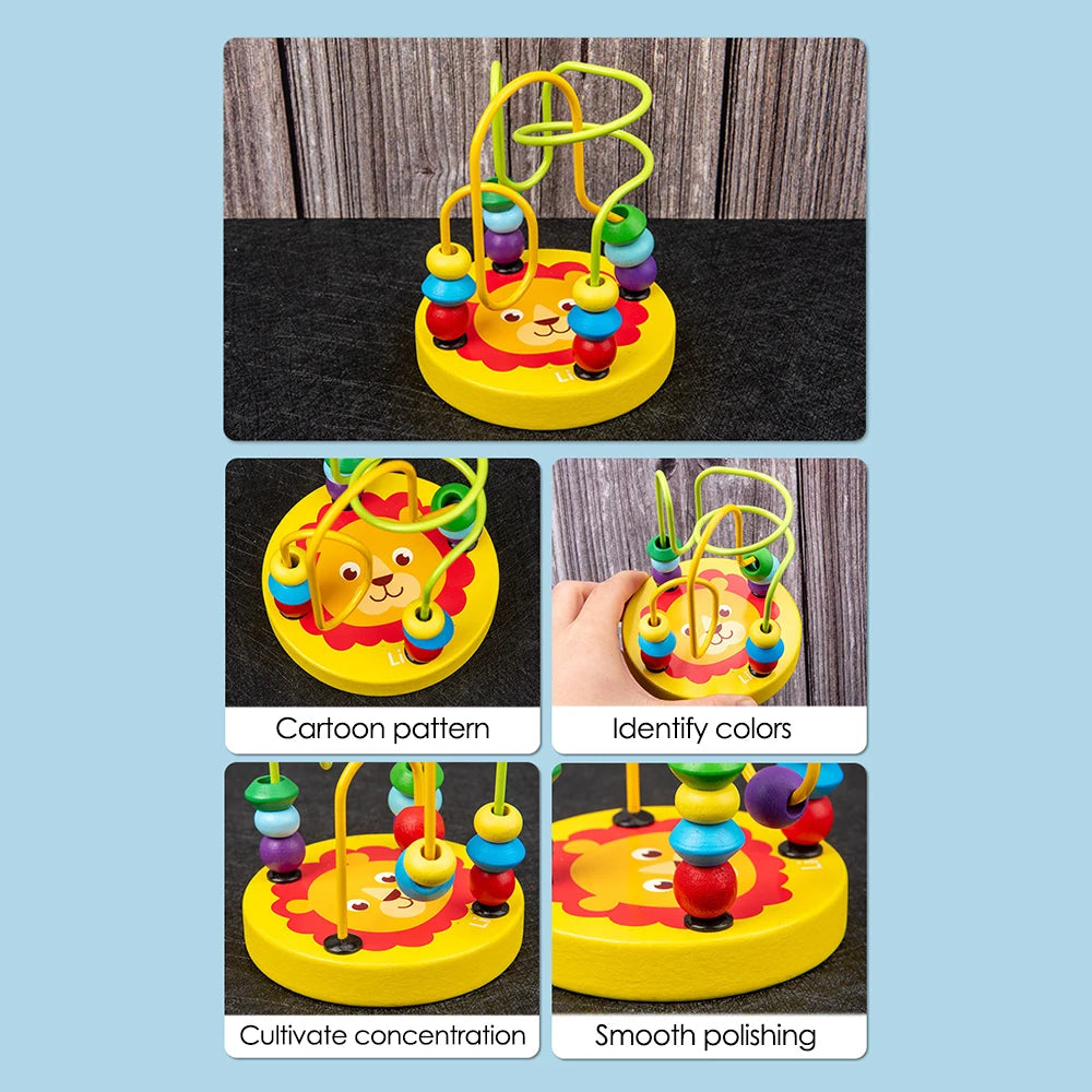 Montessori Baby Toys 9 in 1 Wooden Musical Set: Xylophone Rattle Drum Bell 3D Puzzles Sensory Learning Gifts for 0-12 Months 1-3 Beauty Fashion