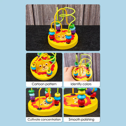 Montessori Baby Toys 9 in 1 Wooden Musical Set: Xylophone Rattle Drum Bell 3D Puzzles Sensory Learning Gifts for 0-12 Months 1-3 Beauty Fashion