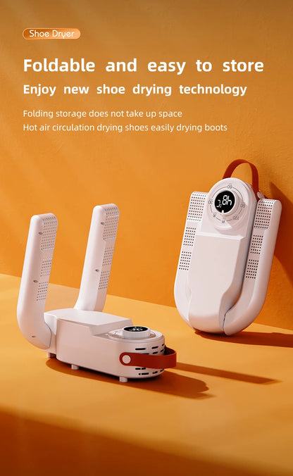 HOMEFISH Intelligent Shoe Dryer Quick Drying Deodorizing Sterilizing Adjustable Timer Household Shoe Warmer And Heater Beauty World Shop