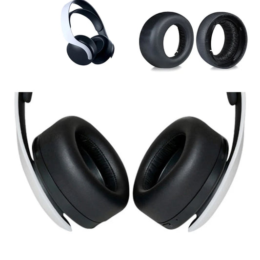 1Pair Earpads PU Leather Memory Foam Ear Pads Cushions Cover For SONY PS5 PULSE 3D Headset Headphones Replacement Repair Parts