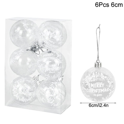 1box Christmas Balls Christmas Tree Ornaments Ball Xmas Hanging Tree Pendants Home Party Decor 2026 New Year Gift Noel Navidad Beauty World Shop