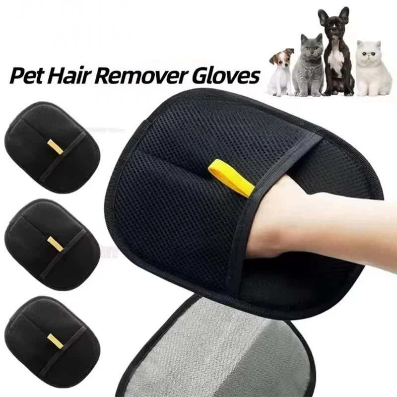 Double-Sided Pet Grooming Gloves, Cat Grooming Gloves, Pet Grooming Gloves for Dogs Bathing, Versatile Grooming Gloves for Washi Beauty World Shop