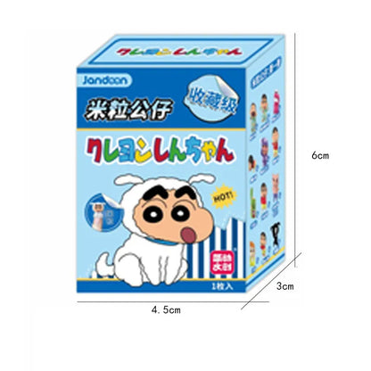 Crayon Shin-Chan Anime Figures Creative Peripheral Dinosaur Diary Baby Rice Grains Doll Model Blind Boxs Toys Children's Gifts Beauty World Shop