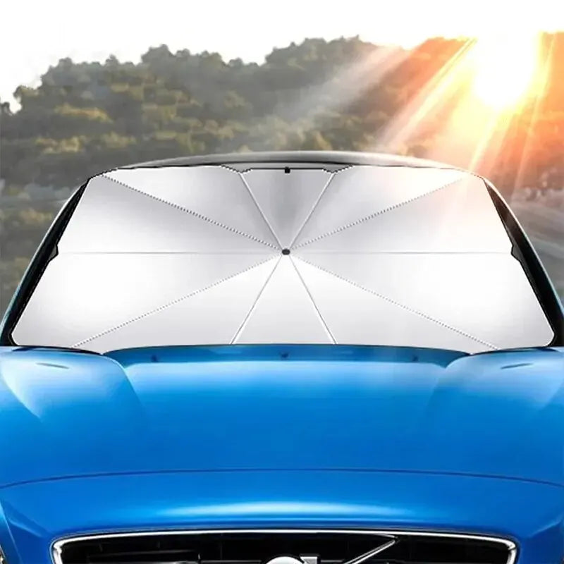 Car Sunshade Umbrella Windshield Folding Front Parasol Umbrella Type Sun Shade for Car Window Summer Sun Protection Accessories Beauty World Shop