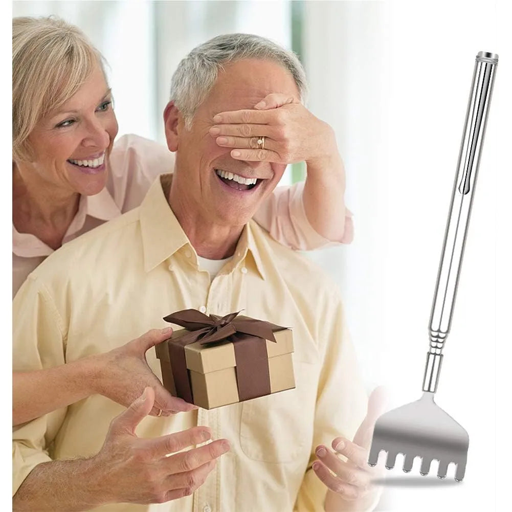 Extendable Back Scratcher for Men Portable Telescopic Metal Back Scratchers Back Hand Massager for Birthday Christmas Gifts Beauty Trend Shop