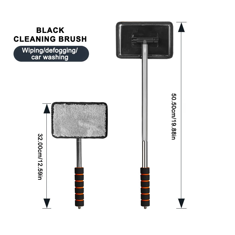 SEAMETAL Car Front Windshield Defogging Brush Telescopic Long handle Car Household Glass Clean Brushes Dust Remover Tool Beauty World Shop