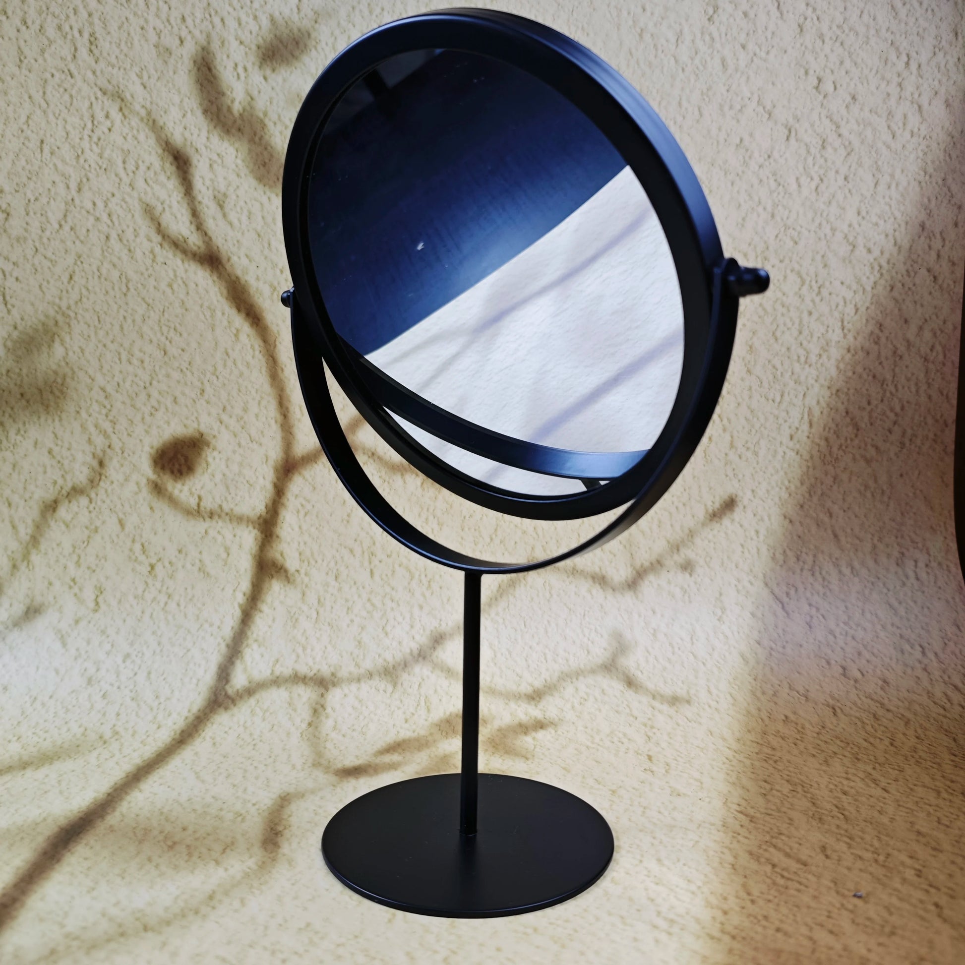 360 Degrees Rotate Iron Desktop Mirror Texture Ladies Makeup Mirror Creative Iron Mirror Strong Sense Of Style Beauty World Shop
