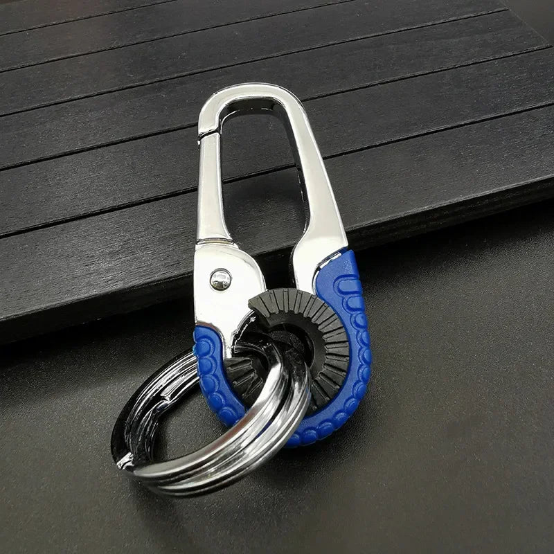Keychain Buckle for Men Stainless Steel Key Ring Key Chain Hook Outdoor Carabiner Climbing Keyfob Accessories Beauty World Shop