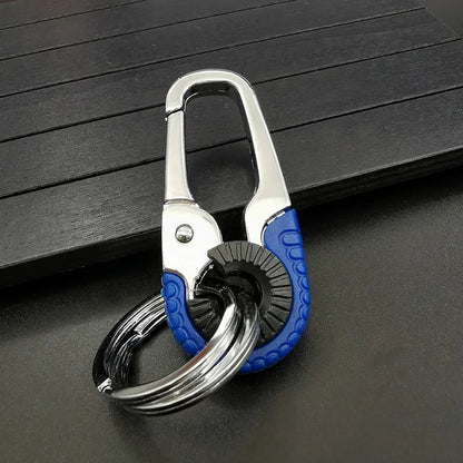 Keychain Buckle for Men Stainless Steel Key Ring Key Chain Hook Outdoor Carabiner Climbing Keyfob Accessories Beauty World Shop