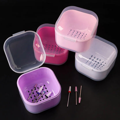 Portable Alcohol Disinfection Filter Cleaning Box Nail Art Drill Bits Grinding Head Disinfection Box Manicure Sterilization Tool Beauty World Shop