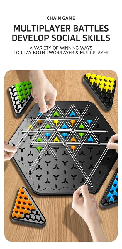 Chain Triangle Chess Splendor Duel Board Game Strategy Game for Kids and Adults Fun Family Game Logic Chess Track Tables Game Beauty World Shop