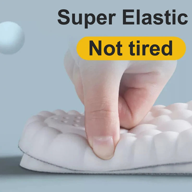 1Pair/2Pairs/4Pairs High Elasticity Latex Sport Insoles Soft Shoe Pads Arch Support Orthotic Insoles Breathable Deodorant Insole Beauty World Shop