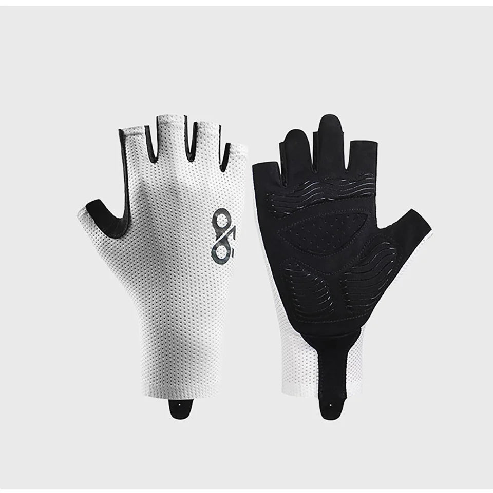 GETINFIT Riding Gloves Mesh Breathable Anti-slip Shock-absorbing Half-finger Gloves Outdoor Sports Fitness Mountaineering Riding Beauty World Shop