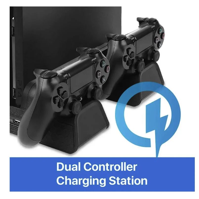 Stand Fan For Support Sony Play Station PS4 Pro Slim Console Playstation PS 4 Game Controller Cooler Accessories Cooling Control Beauty World Shop